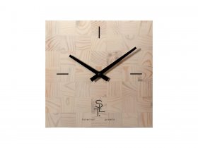 Часы настенные SLT 5196 CHESS WHITE WOOD в Кольцово - kolcovo.mebel-nsk.ru | фото