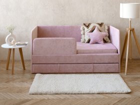 Диван-кровать Happy (розовый) в Кольцово - kolcovo.mebel-nsk.ru | фото