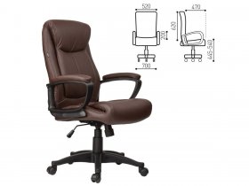 Кресло офисное BRABIX Enter EX-511, коричневое в Кольцово - kolcovo.mebel-nsk.ru | фото