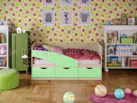 Кровать детская Бабочки 1,8 м в Кольцово - kolcovo.mebel-nsk.ru | фото