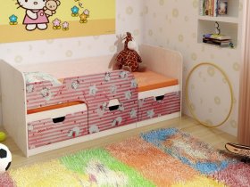 Кровать детская с ящиками 1,86 Минима Hello Kitty в Кольцово - kolcovo.mebel-nsk.ru | фото
