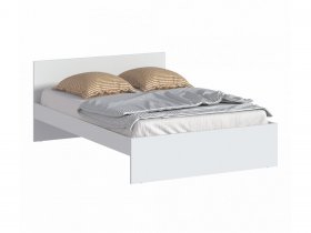Кровать двуспальная 1,4м Бруклин СБ-3353 (белый) в Кольцово - kolcovo.mebel-nsk.ru | фото