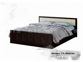 Кровать двуспальная 1,4м LIGHT Фиеста (BTS) в Кольцово - kolcovo.mebel-nsk.ru | фото