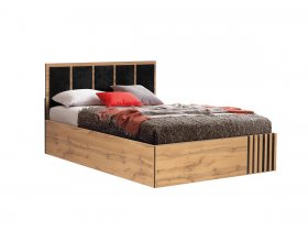 Кровать двуспальная с подъем. мех. 1,6 м Либерти 51.20 в Кольцово - kolcovo.mebel-nsk.ru | фото