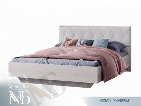 Кровать двуспальная 1,6м Кимберли КР-13 в Кольцово - kolcovo.mebel-nsk.ru | фото