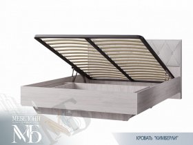 Кровать двуспальная с подъем. мех. 1,6 м  Кимберли КР-13 в Кольцово - kolcovo.mebel-nsk.ru | фото