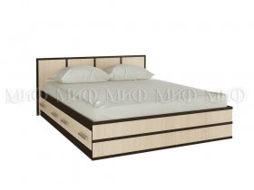 Кровать двуспальная Сакура 1,4 м в Кольцово - kolcovo.mebel-nsk.ru | фото