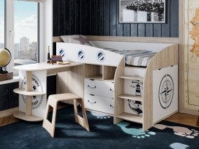 Кровать комбинированная «Немо» в Кольцово - kolcovo.mebel-nsk.ru | фото