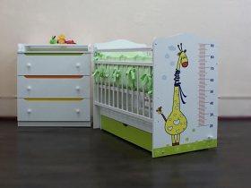 Кроватка детская Жираф с маятником в Кольцово - kolcovo.mebel-nsk.ru | фото