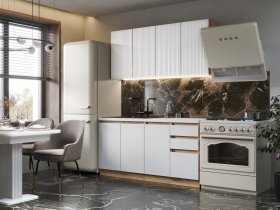 Кухонный гарнитур Ника 1,6 м (белый) в Кольцово - kolcovo.mebel-nsk.ru | фото