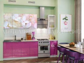 Кухонный гарнитур Вишневый цвет в Кольцово - kolcovo.mebel-nsk.ru | фото