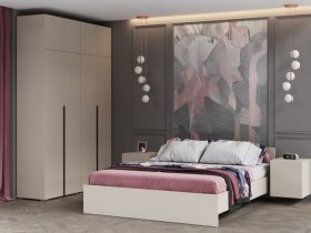 Модульная спальня Айри (кашемир) в Кольцово - kolcovo.mebel-nsk.ru | фото