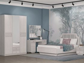 Модульная спальня Лоренцо в Кольцово - kolcovo.mebel-nsk.ru | фото