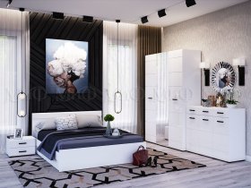 Модульная спальня Нэнси NEW в Кольцово - kolcovo.mebel-nsk.ru | фото