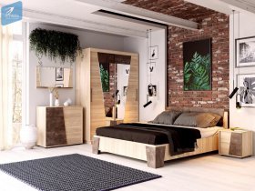 Модульная спальня Санремо в Кольцово - kolcovo.mebel-nsk.ru | фото