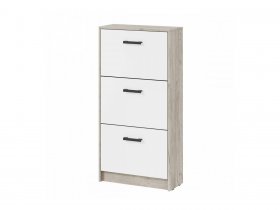 Обувница ОБ-3 Вега (дуб крафт серый/белый) в Кольцово - kolcovo.mebel-nsk.ru | фото