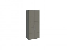 Шкаф для одежды с 2 дверями Наоми (джут/фон серый) СМ-208.07.03 в Кольцово - kolcovo.mebel-nsk.ru | фото