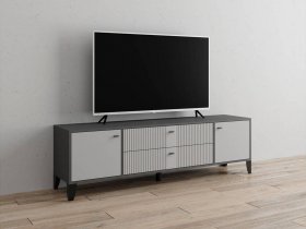 Тумба под ТВ Парус-10 (графит/светло-серый) в Кольцово - kolcovo.mebel-nsk.ru | фото