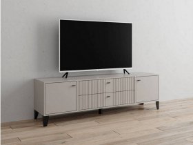 Тумба под ТВ Парус-10 (кашемир/сантьяго софт) в Кольцово - kolcovo.mebel-nsk.ru | фото